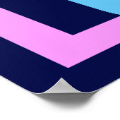 Faith Hope Liebe Positive bunt Poster (Ecke)