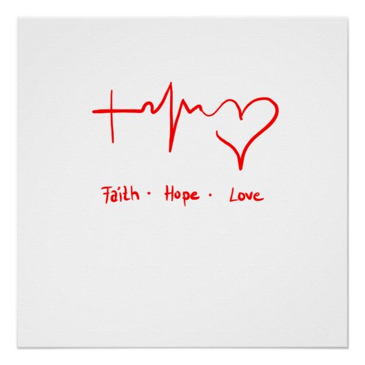 Faith Hope Liebe Poster (Vorderseite)