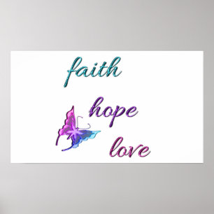 Faith Hope Liebe Poster