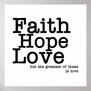 Faith Hope Liebe Poster