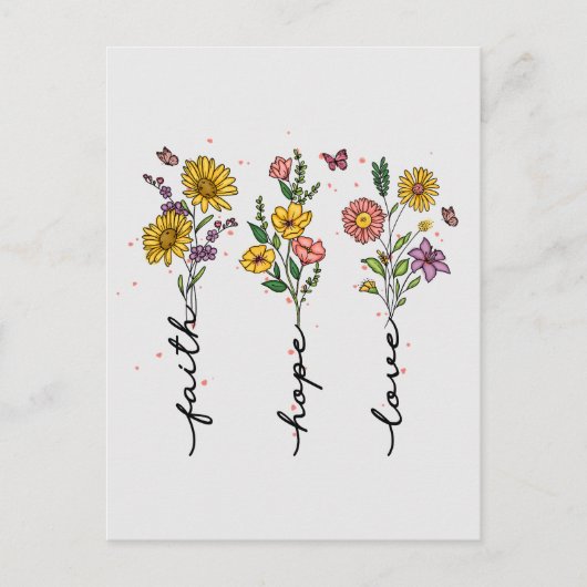 Faith-Hope-Liebe Postkarte (Vorderseite)