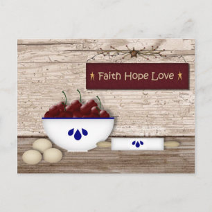 Faith Hope Liebe Rezept Cards Postkarte