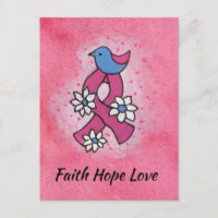 Faith Hope Liebe Rosa Brustkrebs Schleife Gebet