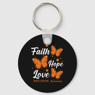 Faith Hope Liebe Rsd Crps Sensibilisierungskampagn Schlüsselanhänger