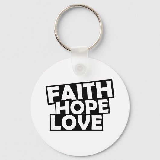 Faith Hope Liebe Schlüsselanhänger (Vorderseite)