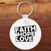 Faith Hope Liebe Schlüsselanhänger (Vorderseite)