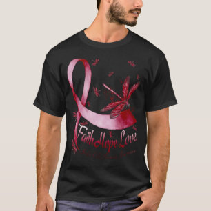 Faith Hope Liebe Sickle Cell Anämia Awareness Drag T-Shirt