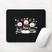 Faith Hope Liebe Snowman Christmas Pajama Niedlich Mousepad (Mit Mouse)