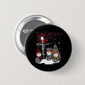 Faith Hope Liebe Snowman Jesus Dandelion Christlic Button (Vorne & Hinten)