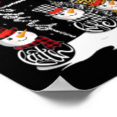 Faith Hope Liebe Snowman Jesus Dandelion Christlic Poster (Ecke)