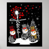 Faith Hope Liebe Snowman Jesus Dandelion Christlic Poster (Vorne)