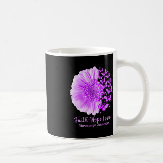 Faith Hope Liebe Sonnenblume Schmetterling Fibromy Kaffeetasse