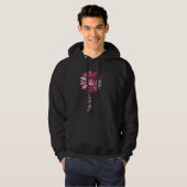 Faith Hope Liebe Sonnenblumen Brustkrebs Bewusstse Hoodie (Vorne ganz)