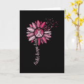 Faith Hope Liebe Sonnenblumen Brustkrebs Bewusstse Karte (Gelbe Blume)