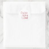 Faith Hope Liebe Sticker (Tasche)