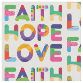 Faith Hope Liebe Stoff (Nahaufnahme)