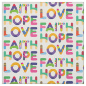 Faith Hope Liebe Stoff (Muster)