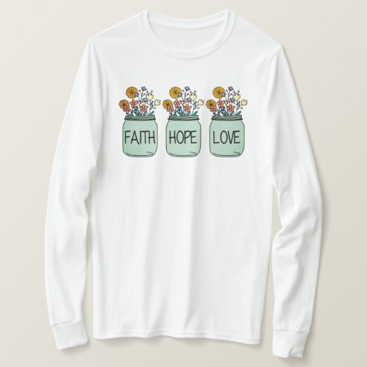 Faith Hope Liebe T-Shirt (Design vorne)