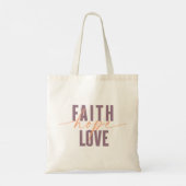 Faith Hope Liebe Tasche (Rückseite)