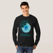 Faith Hope Liebe Trigeminal Neuralgie Bewusstsein T-Shirt (Vorne ganz)