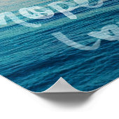 Faith Hope Liebe Typografie Poster (Ecke)