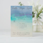 Faith Hope Liebe UAWG Reply Card Einladung (Stehend Vorderseite)
