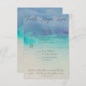 Faith Hope Liebe UAWG Reply Card Einladung (Vorne/Hinten)