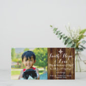 Faith Hope Liebe Vintag Christlich Weihnachten (Stehend Vorderseite)