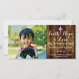 Faith Hope Liebe Vintag Christlich Weihnachten