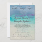 Faith Hope Liebe Watercolor Bible Verse Hochzeit Einladung (Vorderseite)