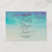 Faith Hope Liebe Watercolor Wedding Begleitkarte (Rückseite)