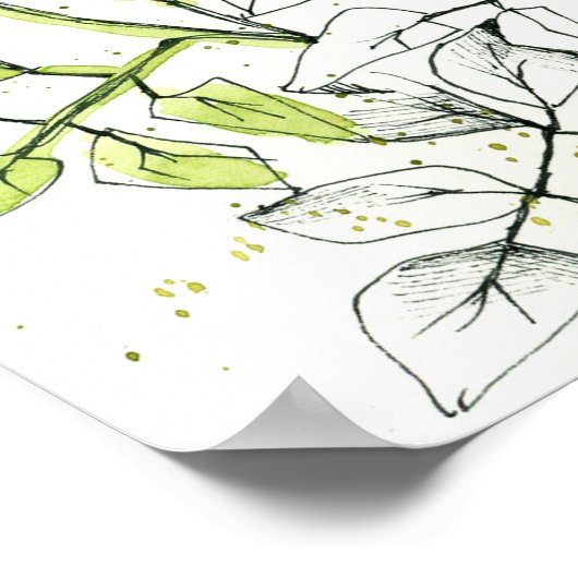 Faith Hope Love Corinthians 13 Scripture Roses Poster (Ecke)