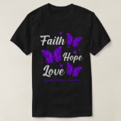 Faith Hope Love Domestic Violence Awareness Butter T-Shirt (Design vorne)