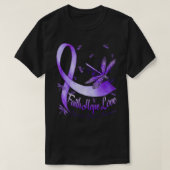 Faith Hope Love Domestic Violence Awareness Dragon T-Shirt (Design vorne)
