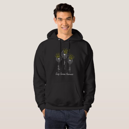 Faith Hope Love Ewing Sarcoma Awareness Hoodie (Vorne ganz)