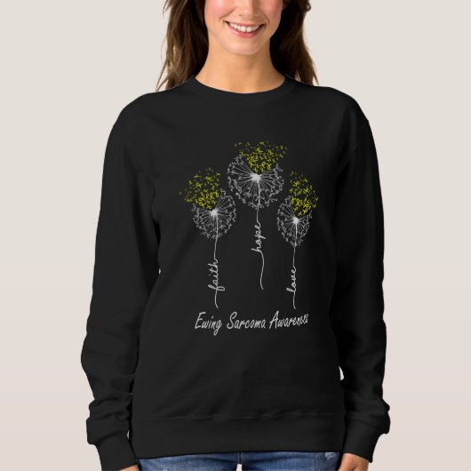 Faith Hope Love Ewing Sarcoma Awareness Sweatshirt (Vorderseite)