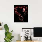 Faith Hope Love Heart Disease Awareness Survivor G Poster (Heimbüro)