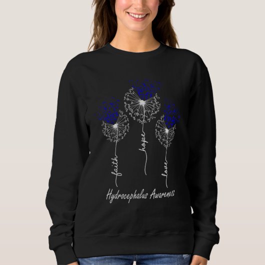 Faith Hope Love Hydrocephalus Awareness Sweatshirt (Vorderseite)