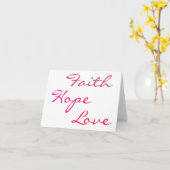 Faith, Hope, Love Karte (Gelbe Blume)