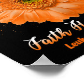 Faith Hope Love Leukemia Awareness Flower Be Stron Poster (Ecke)