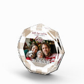 Faith Hope Love Modern Beige Family Fotoblock (Rechts)