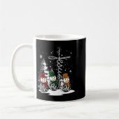 Faith Hope Love Snowman Jesus Christian Tree Chris Kaffeetasse (Links)