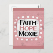 Faith Hope Moxie Postcard Postkarte (Vorne/Hinten)