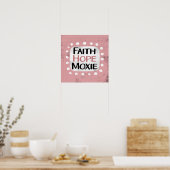 Faith Hope Moxie Poster Wall Art (Küche)