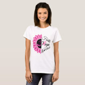 Faith Hope Survivor Brustkrebs Bewusstsein T-Shirt (Vorne ganz)