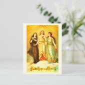Faith Hope Wohltätigkeit Vintage Kunst Postkarte (Stehend Vorderseite)