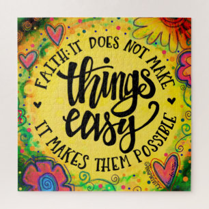 Faith Hübsch Floral Inspirivity Jigsaw Puzzle