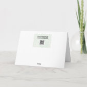 Faith Hübsch Pink Hibisken Blume Art Note Card Dankeskarte (Rückseite)