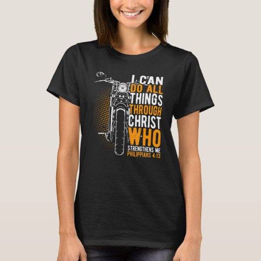 Faith I can do all things through christ christian T-Shirt (Vorderseite)