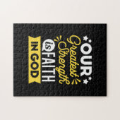 Faith in God – Our Greatest Strength Quote Puzzle (Horizontal)